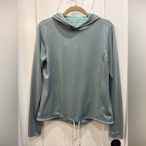 Avalanche Moonrise Drawstring Hoodie Lightweight Pullover Women's Size M Blue